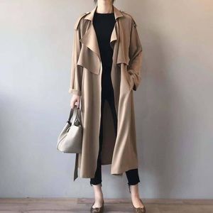 Spring / summer long trench coat